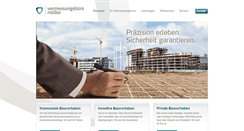 Desktop Screenshot of mueller-vermessung.de